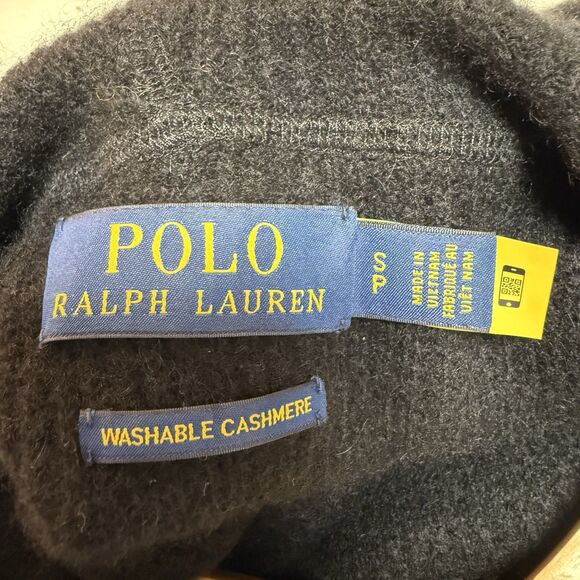Polo Ralph Lauren Men’s Washable Cashmere Hooded Sweater Black Small $398 - Picture 10 of 11